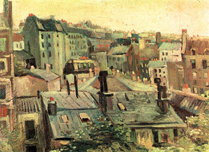 Overlooking the rooftops of Paris